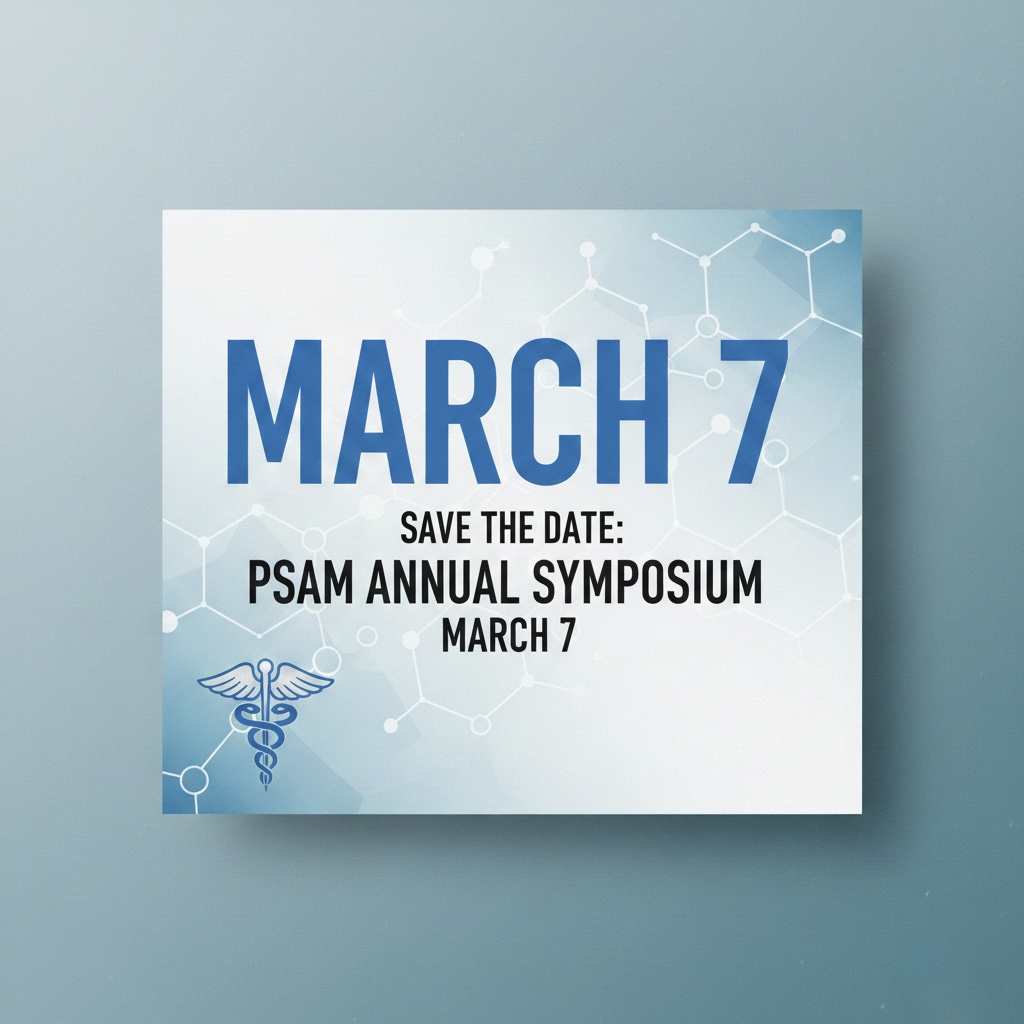 PSAM - Save the Date - PSAM Symposium (Option #2)